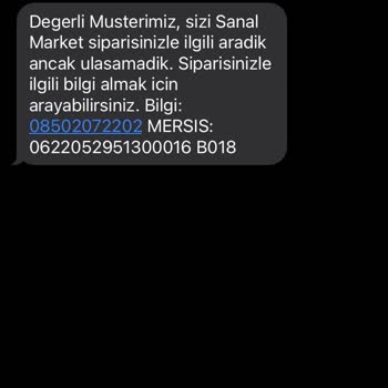 Migros Sanal Marketten Şikayetçiyim