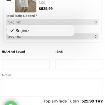 2shebutik.com 2she Butik İade