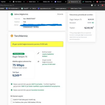 TurkNet Söylenen Hızları Vermiyor Ve Sürekli Kesinti Ping Sorunları.