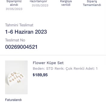 Penti Teslim Edilemeyen Sipariş / Bedel İadesi