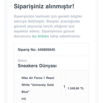 Moonsneakerstr Satın Aldığım Ürün Teslim Edilmesi