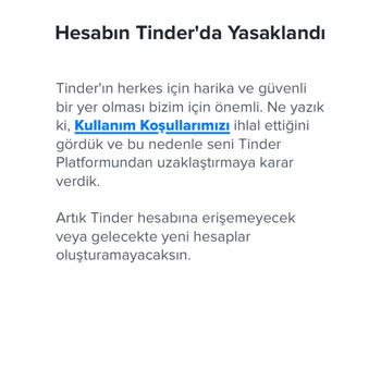 Tinder Hesabım Yasaklandı Neden Olduğunu Bilmiyorum