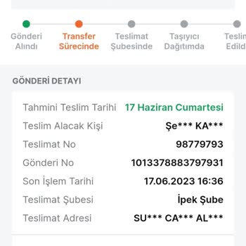 Trendyol Express Dolap Uygulaması Kayıp Kargo