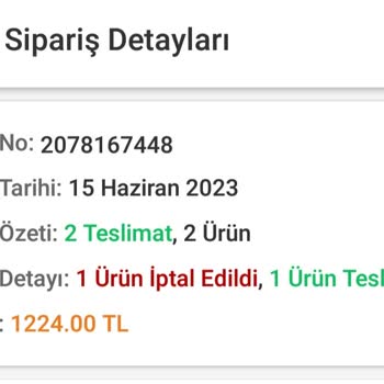 Trendyol - Baybaco Alışverişimin Haber Verilmeden İptal Edildi