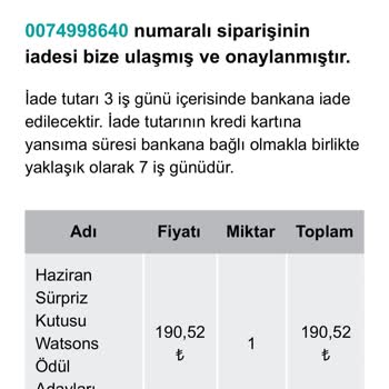 Watsons Haziran Sürpriz Kutusu