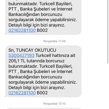 Turkcell Crif Alacak Olmayan Borcu Varmış Gibi Gösteriyor