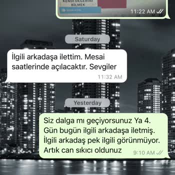 Ünal Güner Eğitim Katılım Dekontlarına Cevap Alamıyorum