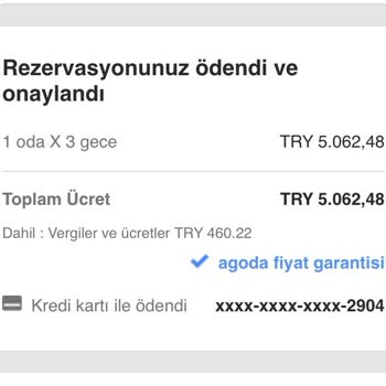Agoda.com Kartımdan Fazla Ücret Çekti Ve Geri Ödemiyor