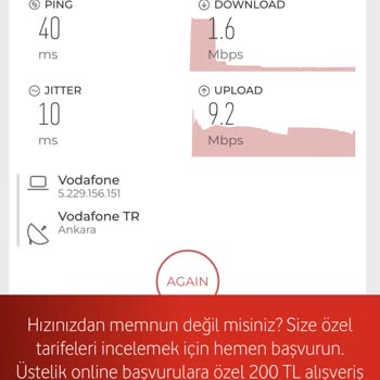 Vodafone Mobil İnternet Hız Ve Çekim Problemi