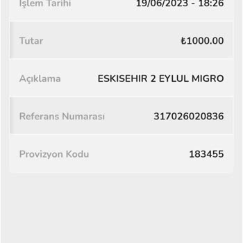 Money Pay Migros Mağazası'ndan 1000 TL'lik Temassız Ödeme İşlemi Yaparken İki Kez Para Çekildi