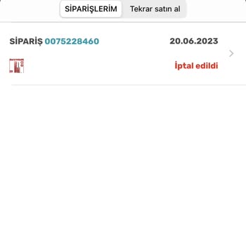 Watsons Aldığım Ürünün İptal Edilmesi