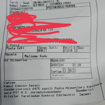 PTT Kargo Kargo Gönderi Ücreti