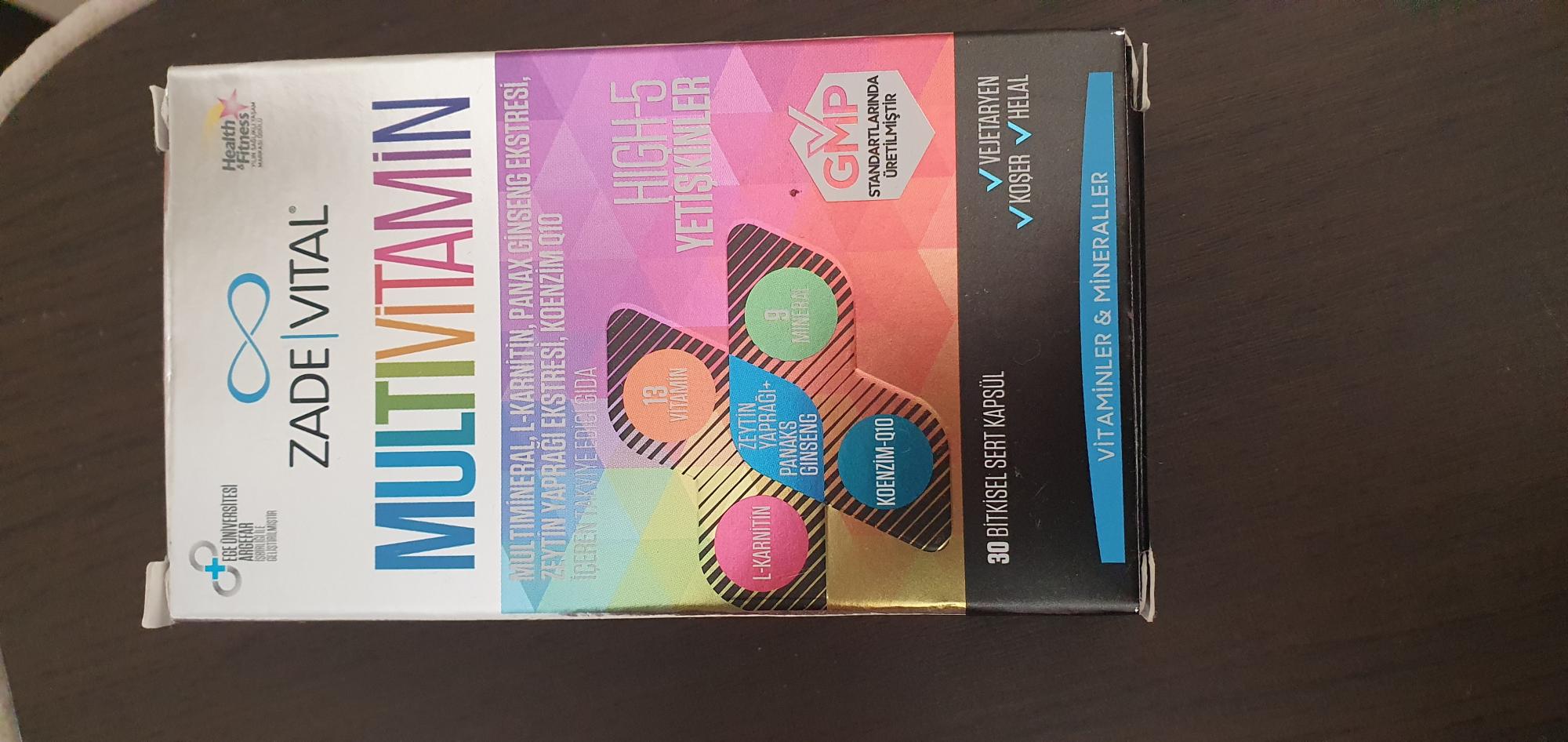 Zade Vital Multivitamin Gıda Takviyesi - Şikayetvar