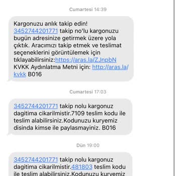 Aras Kargo Teslimatta Gecikme Sorunu