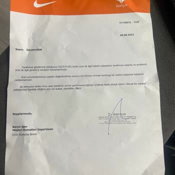 Barçın Spor Nike Marka Ayakkabımın Delinmesi
