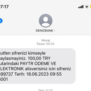 Paytr Tarafımca Yapılmayan İşlem