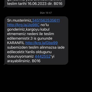 Aras Kargo Kargom Kayıp Fakat Alıcı Almadı Gözüküyor