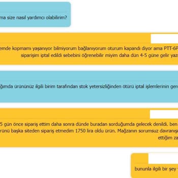 PttAVM Sipariş Verdiğim Ürünü 6 Gün Bekletip Sonra İptal Ettiler