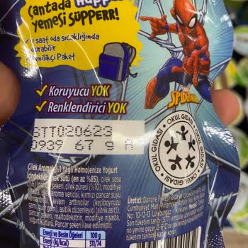 Danone Hüpper Ürünü Raf Ömrünü Tamamlamış Olabilir