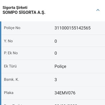 Sompo Sigorta Hatalı Tramer Kaynaklı Yüksek Poliçe Bedelinin İadesi