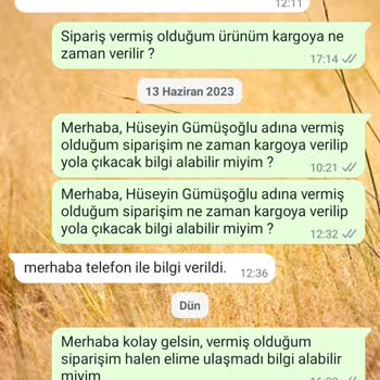 Gp Kompozit 10 Gündür Gelmeyen Sipariş