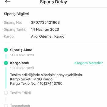 Mesir Şube MNG Kargo Ürün Teslim Sorunu