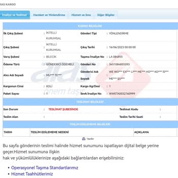 Kargom Yok Kayıp Aras Kargo Pişmanlıktır!