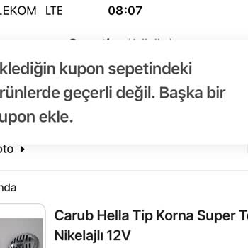 Hepsiburada Merhaba50 Kuponu Hatası
