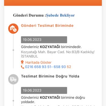 MNG Kargo Şubede Bekletilen Kargo