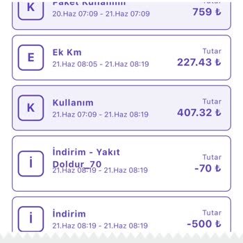Getir Moov Fazla Tutar Alımı