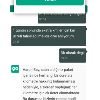 Getir Moov Fazla Tutar Alımı