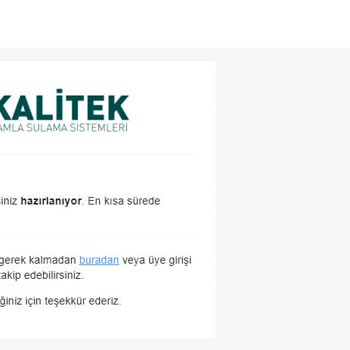 Kalitek Damla Sulama Sistemleri Ürün Teslimat Gecikme