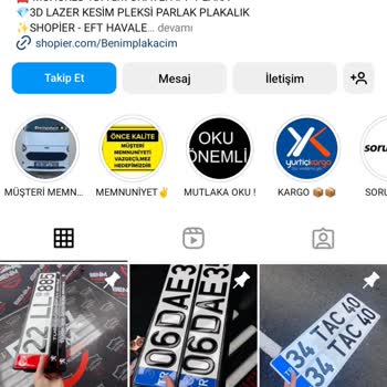 Benimplakacim (Instagram) App Plaka Siparişimde Sorun Yaşadım