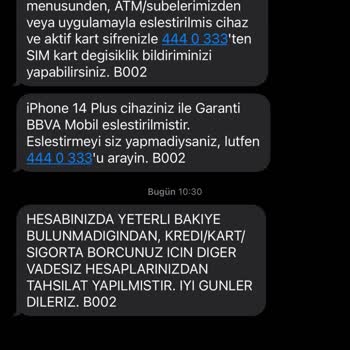 Garanti BBVA Avans Hesabı Sigorta Ücret Kesintisi Hk