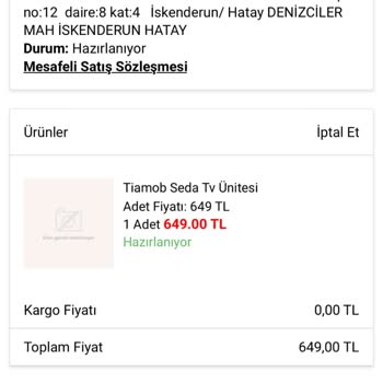 A101 Bir Türlü Kargoya Verilmeyen Ürün