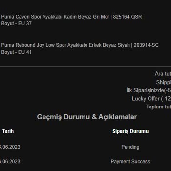 Pumaturkiyeoutlets.com Siparişim 5 Gündür Kargolanmadı
