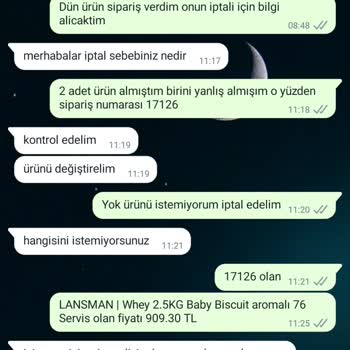 Bewolf Nutrition Ücret İade Yapılmaması