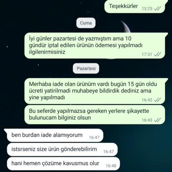 Bewolf Nutrition Ücret İade Yapılmaması