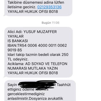 Global Satış Yayalar Hukuk Ofisinden Gelen Mesaj Av M Yayalar