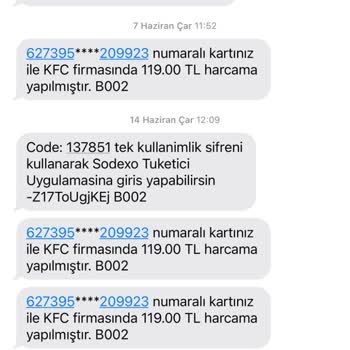 Sodexo Müşteriden Fazla Çekilen Tutar Hk.