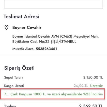 Boyner Online Alışveriş Mağduriyeti