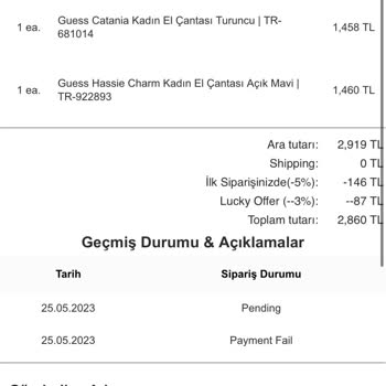 Guessinturkiye.com Farklı Ürün Yolladılar!