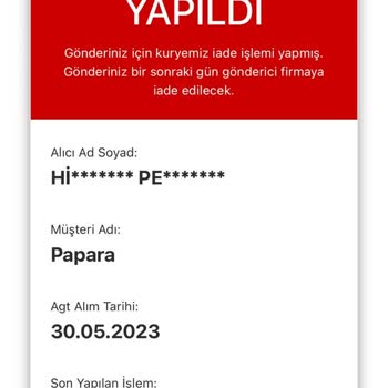 Papara Kartım 1 Aydır Gelmedi