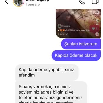 Live Eşarp Farklı Ürün Gönderiyor