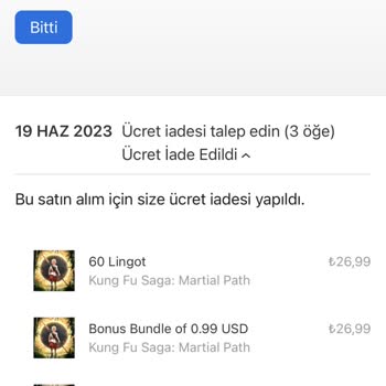 Apple Store App Store İade Talebi