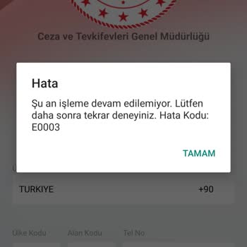 Adalet Bakanlığı E Görüş Hata Veriyor!
