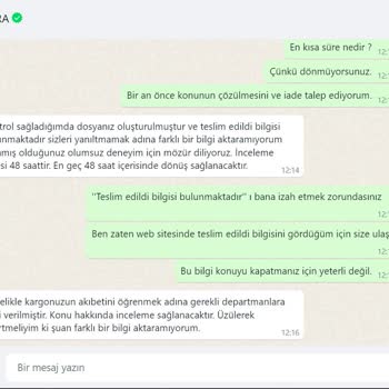 Zara Satın Aldığım Ürünleri Kaybetti.