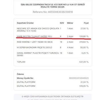 Migros Sanal Market Ürün Teslim Edilmemesi