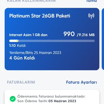 Turkcell Haberimiz Olmadan Aşım Paketi Yükleniyor