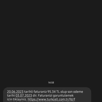 Turkcell Faturasız Hatta Faturalı Borcu!